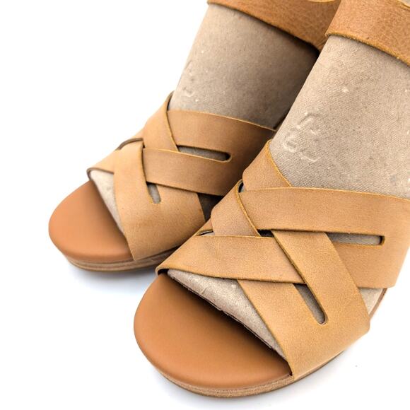 Kork-Ease Hutton Leather Platform Block Heel Slingback Sandals Size US10M EU41 - Picture 10 of 10